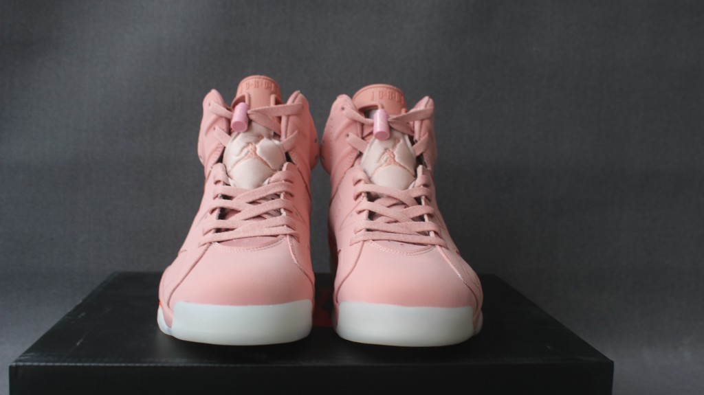 Men Jordan 6 Retro Light Pink White Shoes